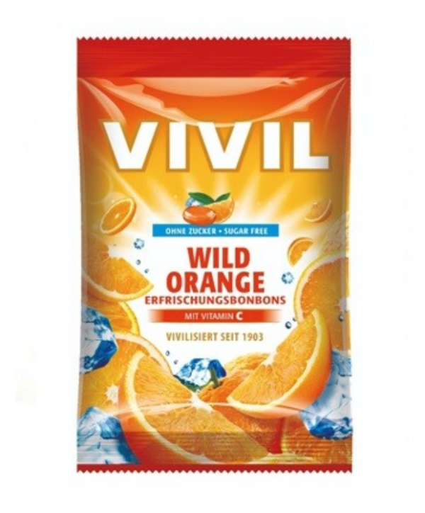 Vivil Portocală Sălbatică + Vitamina C fără zahăr 120g